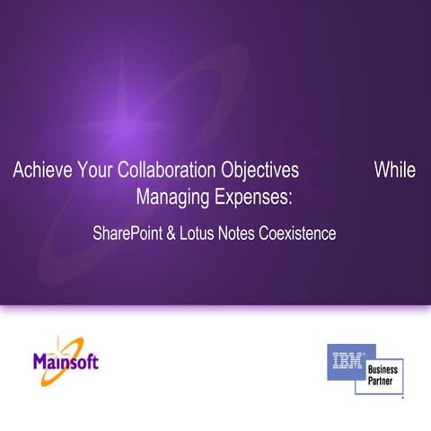 Share Point Integration for Lotus Notes