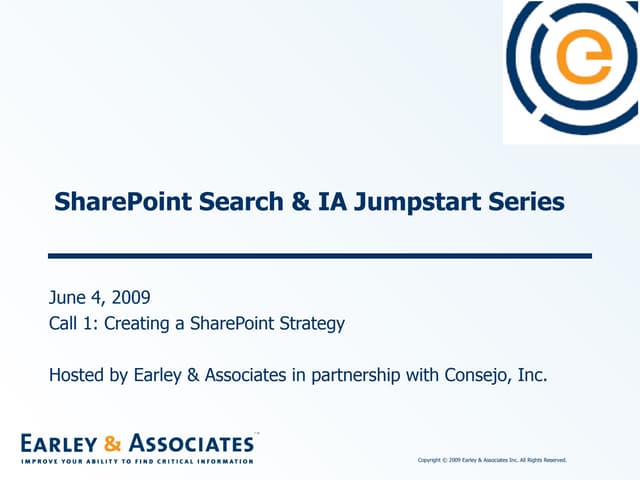 SharePoint Jumpstart #1 Creating a SharePoint Strategy