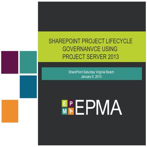 SharePoint Life cycle Governance with Project Server 2013