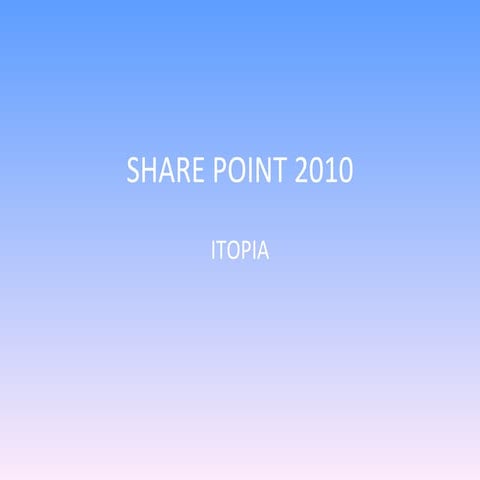 Share point link