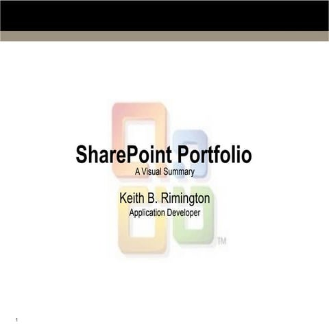 Share Point Portfolio