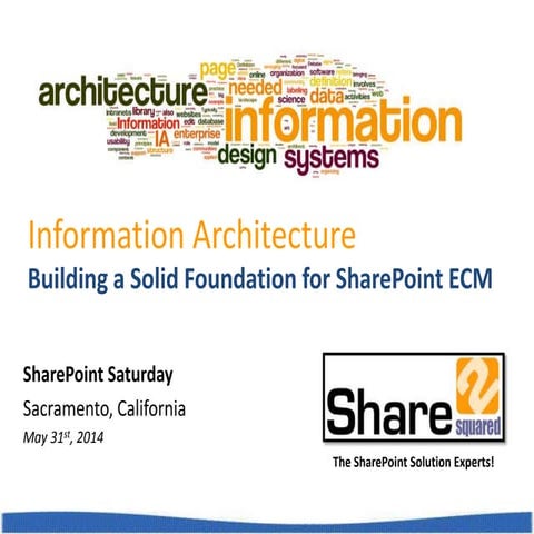 SharePoint Saturday - Information Architecture Design