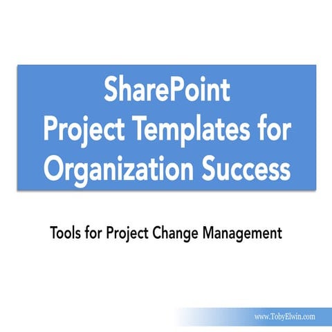 Project Management Scope Templates for SharePoint