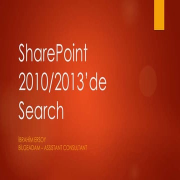 Sharepoint 2010 Sunumu | PPTX