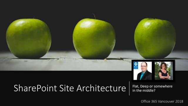 SharePoint Site Architecture: Flat, Deep or somewhere in the middle?