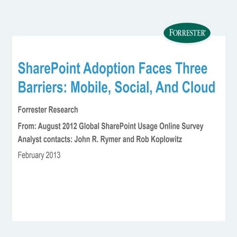 Share point survey 2012 slideshare