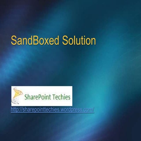 STUG-Sand boxed Solution
