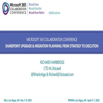 SharePoint Upgrade & Migration Planning