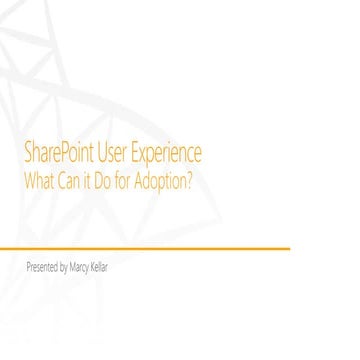 SharePoint User Experience: What Can it do for Adoption