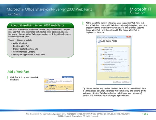 SharePoint Web Parts