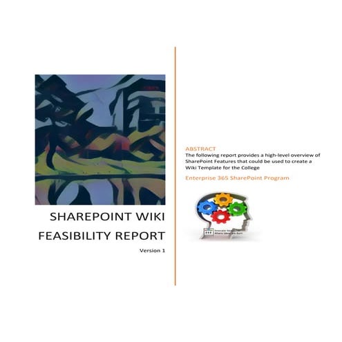 SharePoint Wiki Feasibility Report (Draft) - Travis Barker.pdf