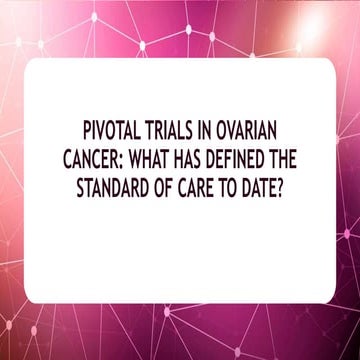 The Changing Role of PARP Inhibitors in the Treatment of Ovarian Cancer