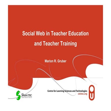 Social Web in Teacher Education and Teacher Training