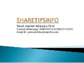  Stock Market Basics and Share mark...