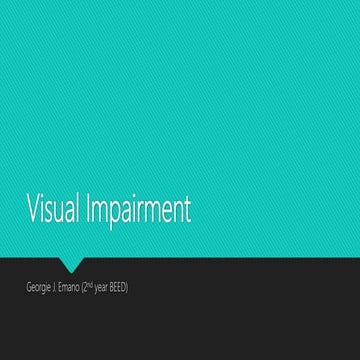 Share visual impairment 