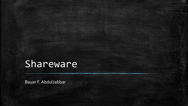 Shareware
