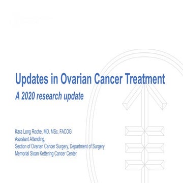 Research Update on Ovarian Cancer