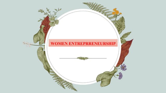 Share WOMEN ENTREPRENEURS IN INDIA-1.pptx