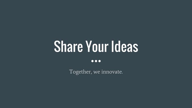 Share your ideas   ibm