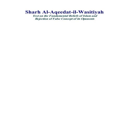 Sharh aqeedat il-wasitiyah