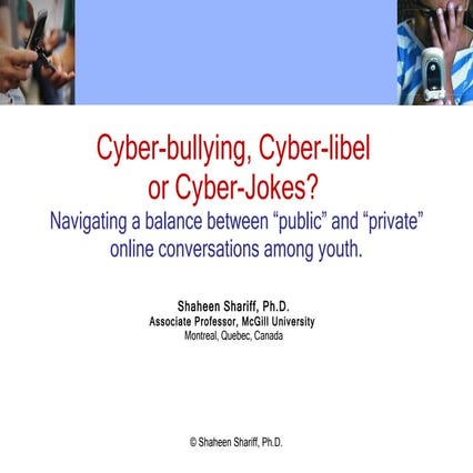 Cyber bullying presentation intro | PPTX