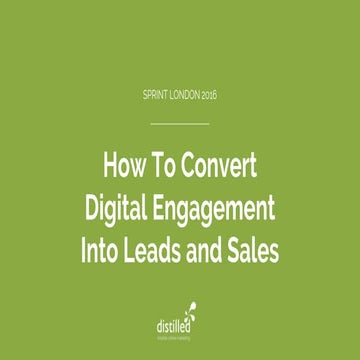 How To Convert Digital Engagement Into Leads and Sales - Bridget Randolph