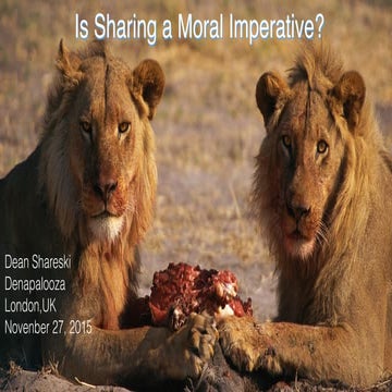 Is Sharing a Moral Imperative?
