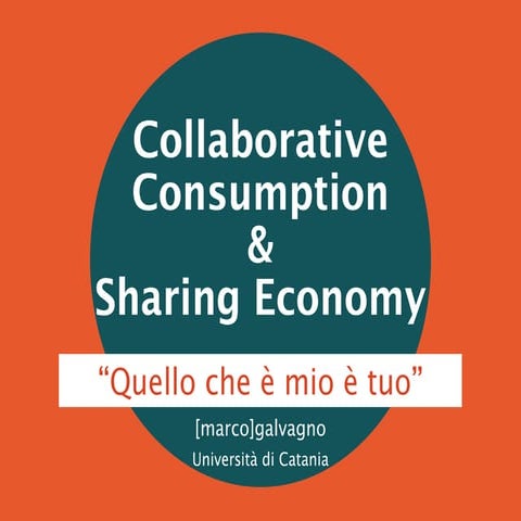 Sharing Economy e Consumo Collaborativo