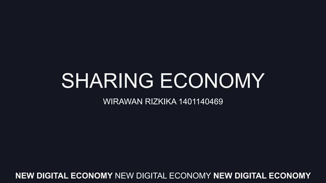 Sharing Economy Journal ANALYSIS