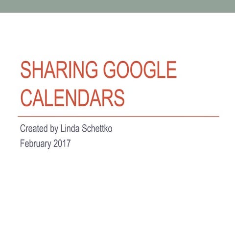How to Use Google Calendar | PPTX