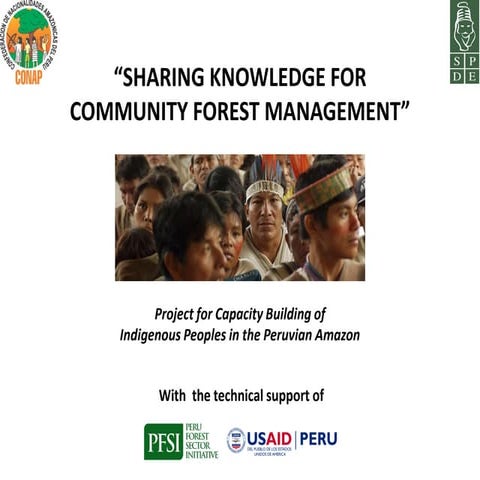 Sharing knowledge for community forest management