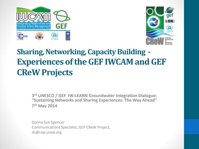 Sharing, networking, capacity building