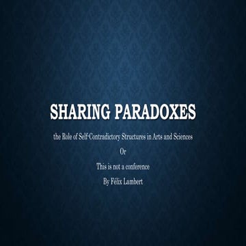 Sharing paradoxes