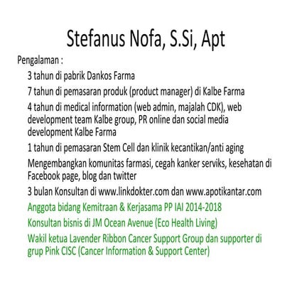 Perubahan Peran Apoteker di Era Health 2.0