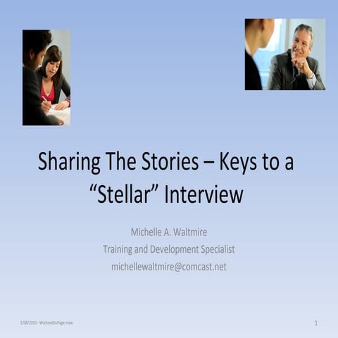 Sharing The Stories   Keys To A Stellar Interview