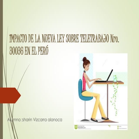 Impacto de la nueva ley sobre teletrabajo en | PPTX