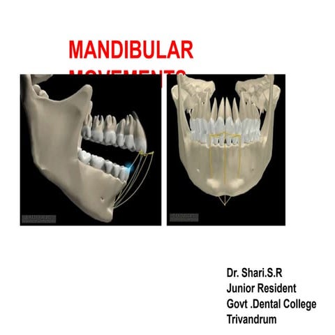 MANDIBULAR MOVEMENTS