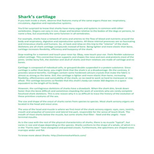 Shark and its characteristics | PDF