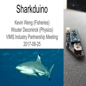 Sharkduino at VIMS Industry Partnership Meeting