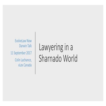 Lawyering in a Sharknado World