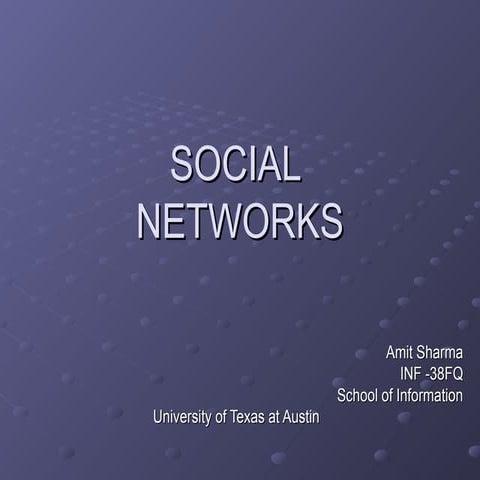 Sharma social networks