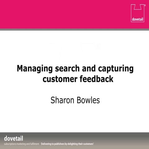 Sharon bowles   user group presentation april 2015 v2