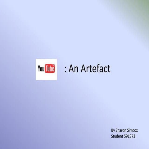 SMS PC 11.1 An Artefact