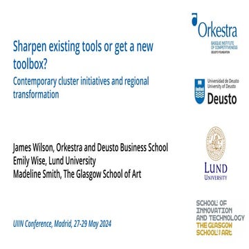 Sharpen existing tools or get a new toolbox? Contemporary cluster initiatives...