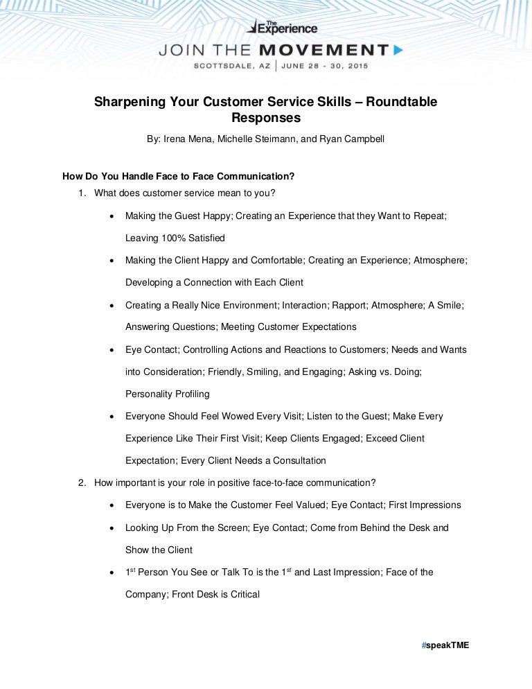 what does great customer service mean to you