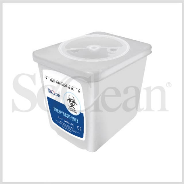 Sharps Containers – 0.8 Ltr. Solid & Stable Puncture-proof Sharps ...
