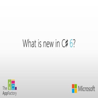 What is new in C# 6?