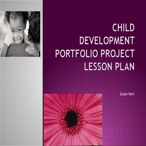 Preschool Program Portfolio Lesson Plan