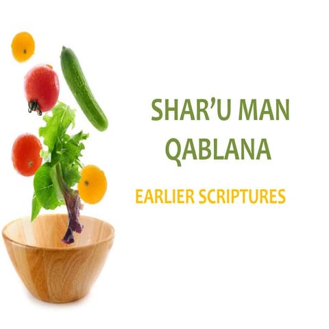 Shar'u man qablana | PPT