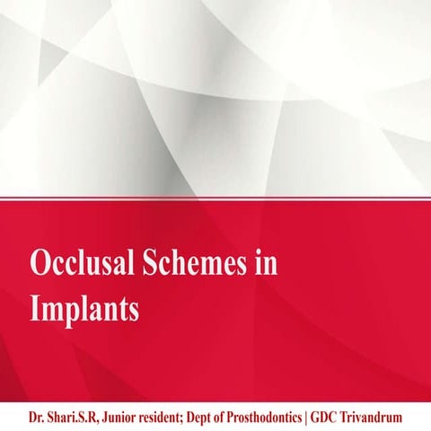 IMPLANT OCCLUSION